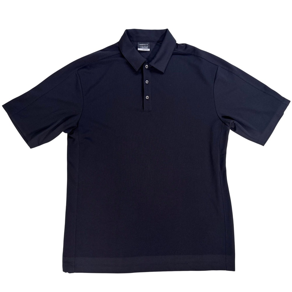 Nike Golf Men's Fit Dry Black Short Sleeve Polo Shirt Size Medium RN56323